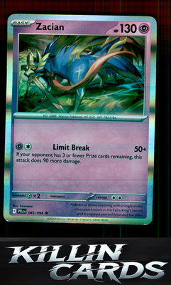Zacian - 045/094 045/094 Pokemon Rare ME02: Phantasmal Flames Card NM