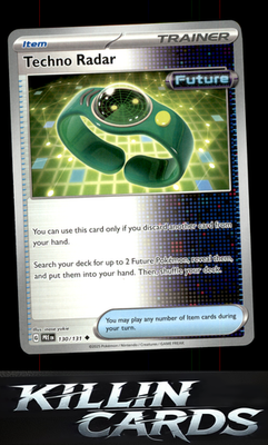 Techno Radar 130/131 Pokemon Uncommon SV: Prismatic Evolutions Card NM