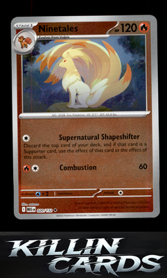 Reverse Holofoil Ninetales 020/132 Pokemon Uncommon ME01: Mega Evolution Card NM