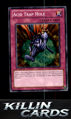 1st Edition Acid Trap Hole SDMA-EN029 YuGiOh Common Structure Deck: Marik Card N