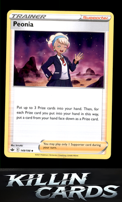 Peonia 149/198 Pokemon Uncommon SWSH06: Chilling Reign Card NM