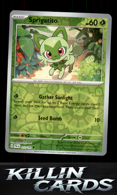 Reverse Holofoil Sprigatito - 012/193 012/193 Pokemon Common SV02: Paldea Evolve
