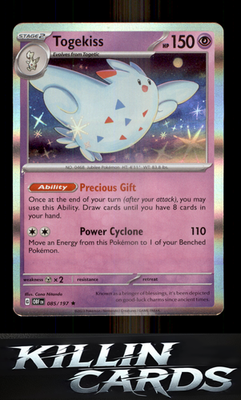 Togekiss 085/197 Pokemon Rare SV03: Obsidian Flames Card NM