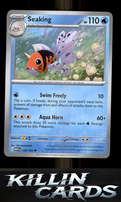 Seaking 119/165 Pokemon Uncommon SV: Scarlet & Violet 151 Card NM