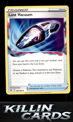 Lost Vacuum 162/196 Pokemon Uncommon SWSH11: Lost Origin Card NM