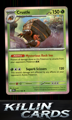 Crustle - 012/182 012/182 Pokemon Rare SV10: Destined Rivals Card NM