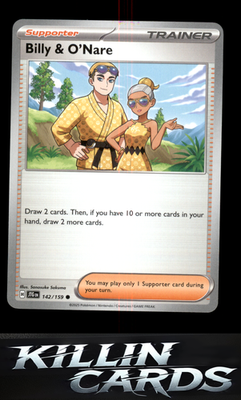 Billy & O'Nare 142/159 Pokemon Common SV09: Journey Together Card NM