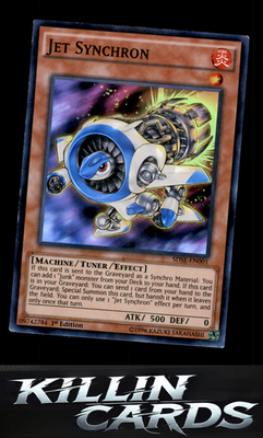 1st Edition Jet Synchron SDSE-EN001 YuGiOh Super Rare Structure Deck: Synchron E