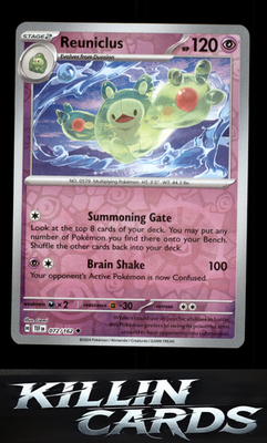 Reverse Holofoil Reuniclus - 072/162 072/162 Pokemon Uncommon SV05: Temporal For