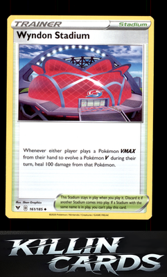 Wyndon Stadium 161/185 Pokemon Uncommon SWSH04: Vivid Voltage Card NM