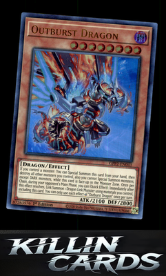 1st Edition Outburst Dragon GFP2-EN041 YuGiOh Ultra Rare Ghosts From the Past: T