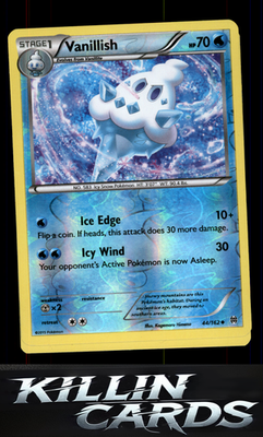 Reverse Holofoil Vanillish 44/162 Pokemon Uncommon XY - BREAKthrough Card NM