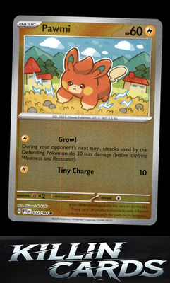 Reverse Holofoil Pawmi 032/094 Pokemon Common ME02: Phantasmal Flames Card NM