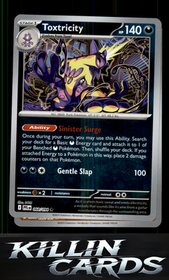 Reverse Holofoil Toxtricity 068/094 Pokemon Rare ME02: Phantasmal Flames Card NM