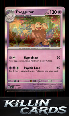 Exeggutor 024/091 Pokemon Rare SV: Paldean Fates Card NM