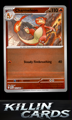 Reverse Holofoil Charmeleon 012/094 Pokemon Common ME02: Phantasmal Flames Card