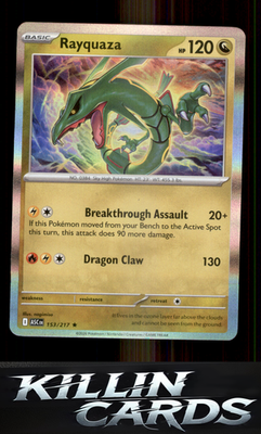 Rayquaza 153/217 Pokemon Rare ME: Ascended Heroes Card NM