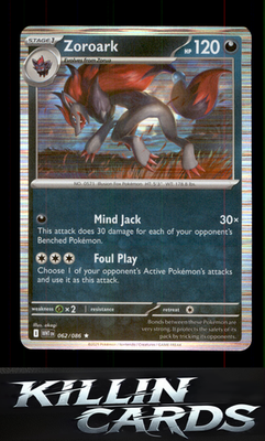 Zoroark 062/086 Pokemon Rare SV: White Flare Card NM