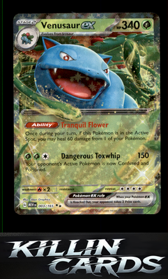 Venusaur ex - 003/165 003/165 Pokemon Double Rare SV: Scarlet & Violet 151 Card