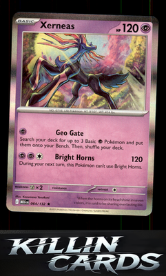 Xerneas 064/132 Pokemon Rare ME01: Mega Evolution Card NM