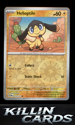 Reverse Holofoil Helioptile 070/167 Pokemon Common SV06: Twilight Masquerade Car