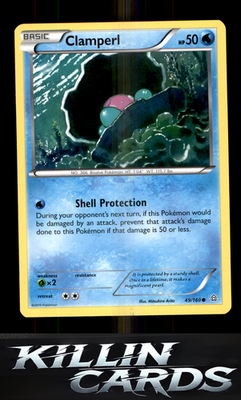 Clamperl 49/160 Pokemon Common XY - Primal Clash Card NM