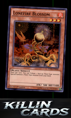 1st Edition Lonefire Blossom FUEN-EN046 YuGiOh Super Rare Fusion Enforcers Card