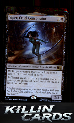 Foil Viper, Cruel Conspirator 673 Magic R Commander: Marvel Super Heroes Card NM