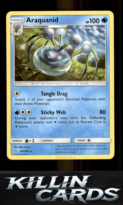 Araquanid 49/236 Pokemon Rare SM - Unified Minds Card NM