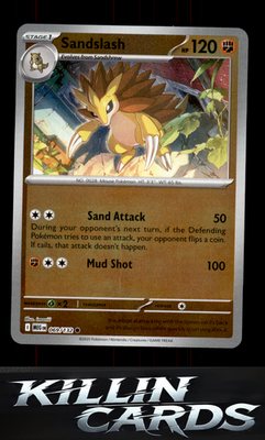 Reverse Holofoil Sandslash 069/132 Pokemon Common ME01: Mega Evolution Card NM