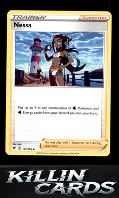 Nessa 157/185 Pokemon Uncommon SWSH04: Vivid Voltage Card NM
