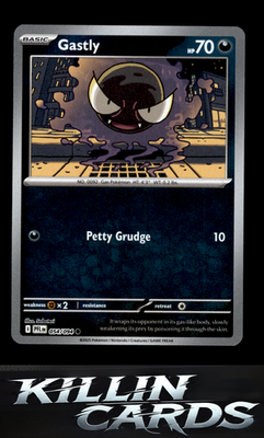 Reverse Holofoil Gastly 054/094 Pokemon Common ME02: Phantasmal Flames Card NM