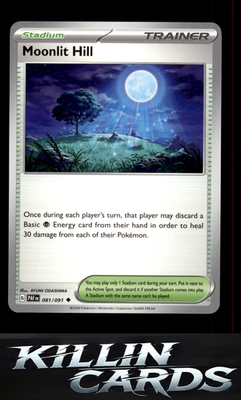 Moonlit Hill 081/091 Pokemon Uncommon SV: Paldean Fates Card NM