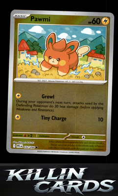 Reverse Holofoil Pawmi 032/094 Pokemon Common ME02: Phantasmal Flames Card NM