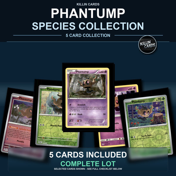 Pokemon TCG Phantump Species Collection 5 Different Cards