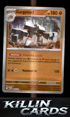 Reverse Holofoil Garganacl - 084/132 084/132 Pokemon Uncommon ME01: Mega Evoluti