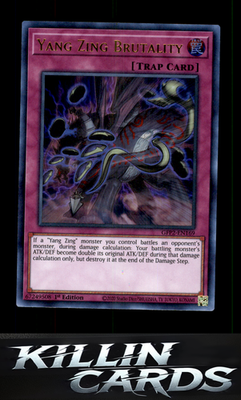 1st Edition Yang Zing Brutality GFP2-EN169 YuGiOh Ultra Rare Ghosts From the Pas
