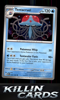Tentacruel 073/165 Pokemon Uncommon SV: Scarlet & Violet 151 Card NM