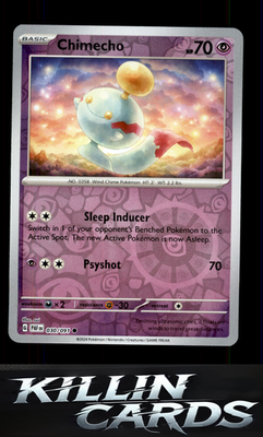 Reverse Holofoil Chimecho 030/091 Pokemon Common SV: Paldean Fates Card LP