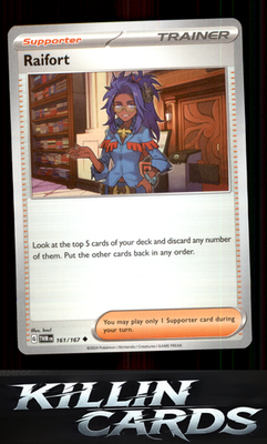 Raifort 161/167 Pokemon Uncommon SV06: Twilight Masquerade Card NM
