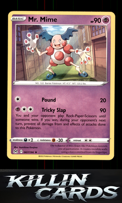Mr. Mime 067/196 Pokemon Rare SWSH11: Lost Origin Card NM