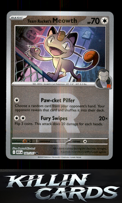 Team Rocket's Meowth (Team Rocket) 161/217 Pokemon Common ME: Ascended Heroes Ca