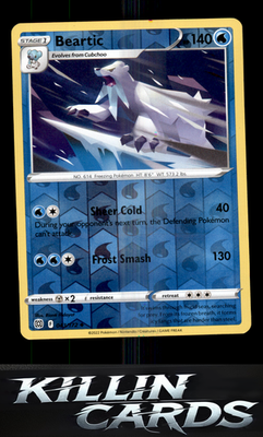 Reverse Holofoil Beartic 043/172 Pokemon Uncommon SWSH09: Brilliant Stars Card N