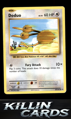 Doduo 69/108 Pokemon Common XY - Evolutions Card LP