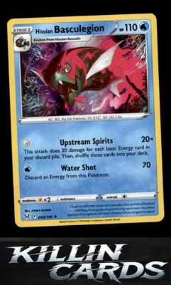Hisuian Basculegion 045/196 Pokemon Holo Rare SWSH11: Lost Origin Card NM