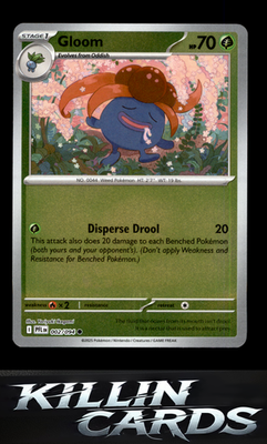 Reverse Holofoil Gloom 002/094 Pokemon Common ME02: Phantasmal Flames Card NM