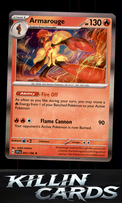 Armarouge - 041/198 041/198 Pokemon Rare SV01: Scarlet & Violet Base Set Card NM