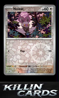 Reverse Holofoil Noibat 090/131 Pokemon Common SV: Prismatic Evolutions Card NM