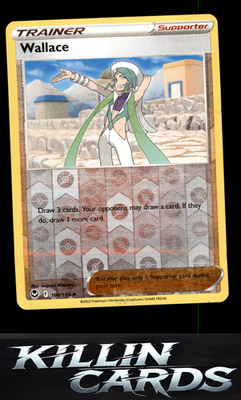 Reverse Holofoil Wallace 166/195 Pokemon Uncommon SWSH12: Silver Tempest Card NM