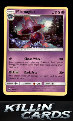 Mismagius 40/111 Pokemon Rare SM - Crimson Invasion Card NM